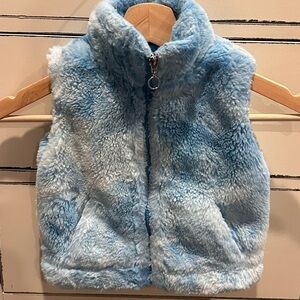 Urban Republic Light Blue Fuzzy Fleece Super Soft Vest 2T